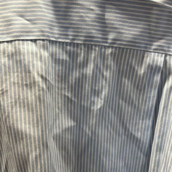 Tommy Hilfiger Set of 2 Long Sleeve Striped Button-Down Shirts Green and Blue La - Picture 7 of 10